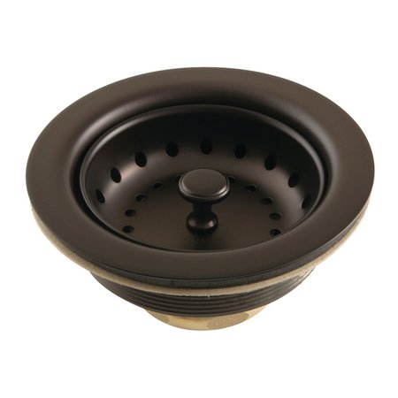 GOURMET SCAPE K111BORB Stainless Steel Kitchen Sink Basket Strainer, Oil Rubbed Bronze K111BORB